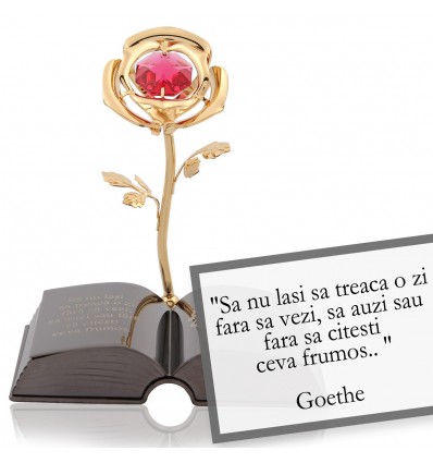 Goethe - despre viata -  Colectia "Citate motivationale cu cristale Swarovski"