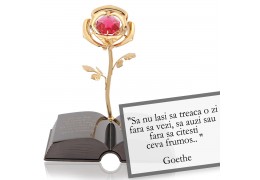 Goethe - despre viata -  Colectia "Citate motivationale cu cristale Swarovski"