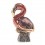Flamingo din ceramica portelanata, de colectie - editie limitata