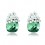 Cercei cu cristale Swarovski - PARURE Milano - "Sweet Green"