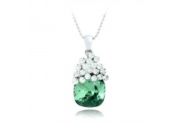 Colier cu cristale Swarovski - PARURE Milano - "Sweet Green"