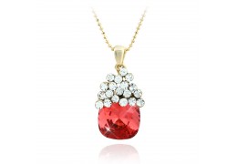 Colier cu cristale Swarovski - PARURE Milano - "Sweet Red"