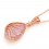 Colier "Simulated Pink Moon Stone" Argint 925