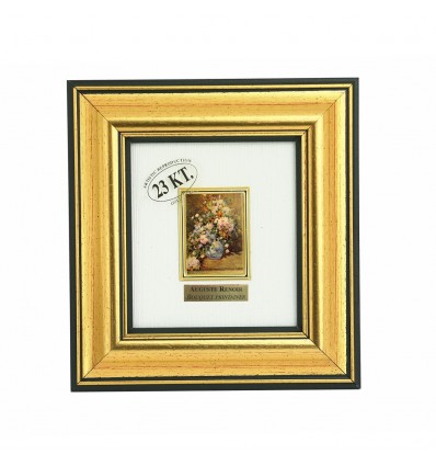 Tablou "Buchet de primavara" Renoir - pe foita de aur de 23 Kt.