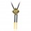 Cravata americana Bolo Tie incrustata cu fir de aur Toledo