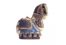 Cal medieval din ceramica portelanata - editie de colectie