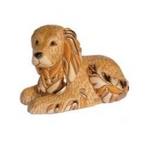 Caine Golden Retreiver din ceramica portelanata