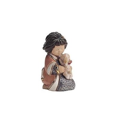 Iubire de catelus - figurina din ceramica