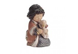 Iubire de catelus - figurina din ceramica