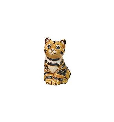 Pisicuta tigrata din ceramica portelanata