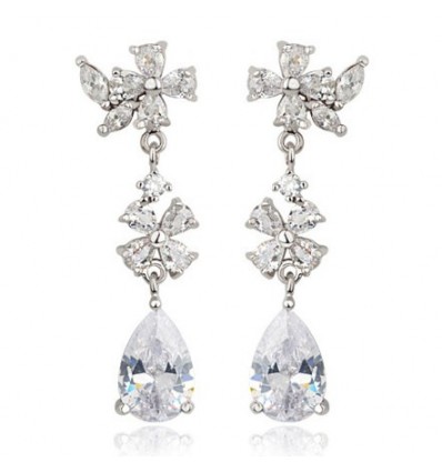 Cercei cu cristale cubic zirconia "Precious"