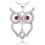 Colier din argint  Wise Diamond Owl