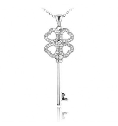 Colier cu cheita din argint Lucky Fashion Key
