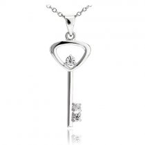 Colier din argint Treasure Diamond Key