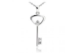 Colier din argint Treasure Diamond Key