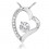 Colier din Argint Diamond Heart Feeling