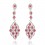 Cercei cu cristale Swarovski - "Oscar Pink" - PARURE MILANO