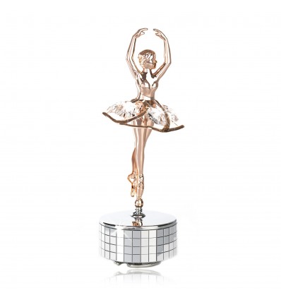 Gold plated Swarovski Ballerina - Musical Box