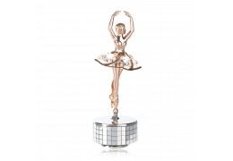 Gold plated Swarovski Ballerina - Musical Box