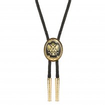 Cravata americana Bolo Tie incrustata cu aur by Toledo