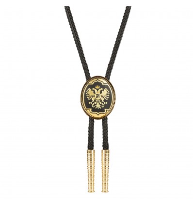 Cravata americana Bolo Tie incrustata cu aur by Toledo