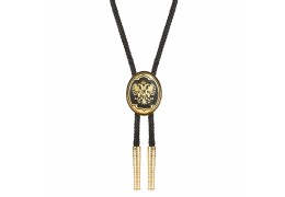 Cravata americana Bolo Tie incrustata cu aur by Toledo