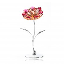 "Tender Red Flower" - Floare cu cristale Swarovski