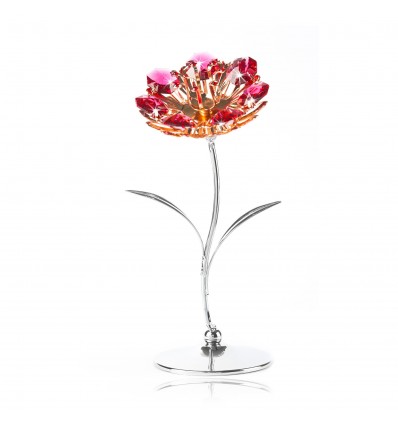 "Tender Red Flower" - Floare cu cristale Swarovski