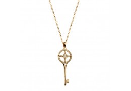 Colier cu cristale  "Key to her heart"