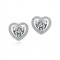 Cercei cu cristale "Diamond Love"