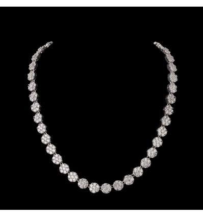 Statement Diamond Queen Necklace Made with Swarovksi Elements