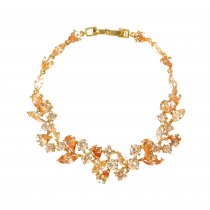 Bratara rodiata si decorata cu cristale cubic zirconia PARURE Milano