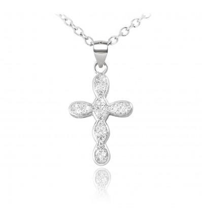 Colier din argint "Precious Cross"