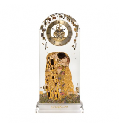 Ceas Skeleton din sticla Gustav Klimt "The Kiss" - Goebel