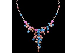 Colier cu cristale  "Spring Colours"