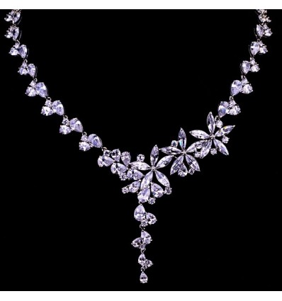 Colier cu cristale cubic zirconia "Mysterious"