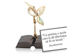 Jim Morrison - despre prietenie - Colectia citate motivationale cu cristale Swarovski