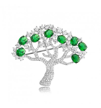 "Tree of life" - Brosa cu cristale