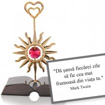 Mark Twain - "Despre optimism" - Colectia "Citate motivationale cu cristale Swarovski"