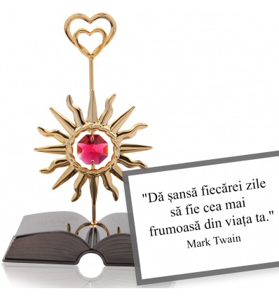 Mark Twain - "Despre optimism" - Colectia "Citate motivationale cu cristale Swarovski"