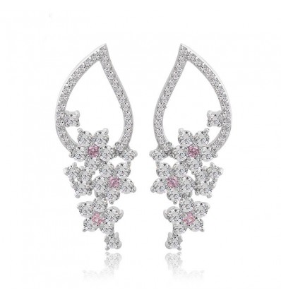 Cercei cu cristale "Diamond Grapes"
