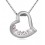 Colier cu cristale "Innocent Love" Silver