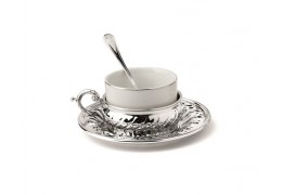 Set argintat pentru cappuccino - Made by Chinelli Italy