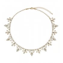 Colier placat cu aur decorat cu cristale Swarovski "Timeless Beauty" - PARURE Milano