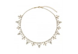 Colier placat cu aur decorat cu cristale Swarovski "Timeless Beauty" - PARURE Milano