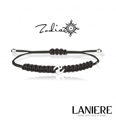 Bratara unisex din aur 9K cu diamant - zodia Rac "Lucky Charm" LANIERE