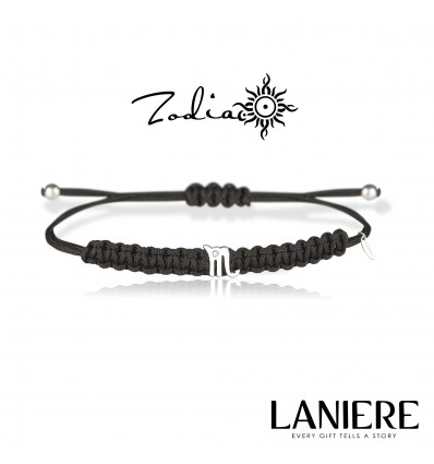 Bratara unisex din aur 9K cu diamant - zodia Scorpion "Lucky Charm" LANIERE