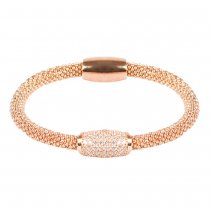 Bratara cu cristale Swarovski "Simplicity - RoseGold" - PARURE Milano
