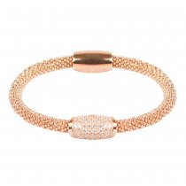 Bratara cu cristale Swarovski "Simplicity - RoseGold" - PARURE Milano