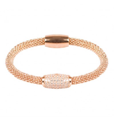 Bratara cu cristale Swarovski "Simplicity - RoseGold" - PARURE Milano